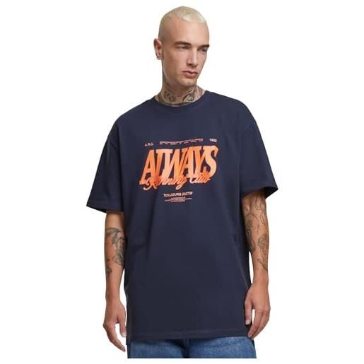 Mister Tee mt upscale mt3531-always running oversize tee t-shirt, marina militare, l uomo