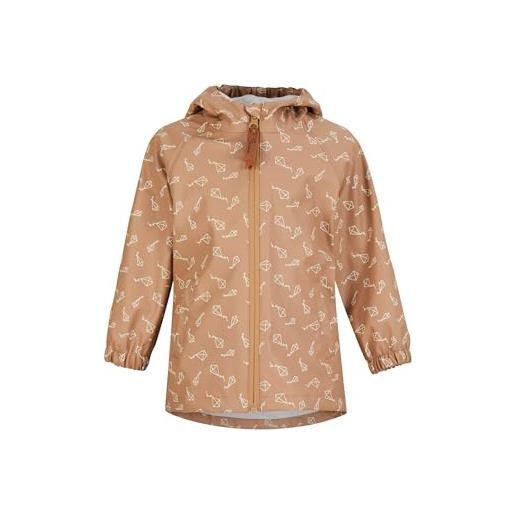 Sterntaler regenjacke ungefüttert drachen impermeabile, argilla marrone, 86 unisex-bimbi 0-24