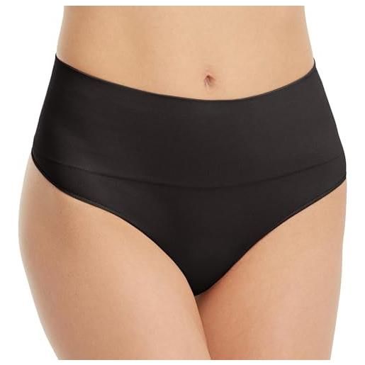 Spanx thong, perizoma donna, nero (black), xl