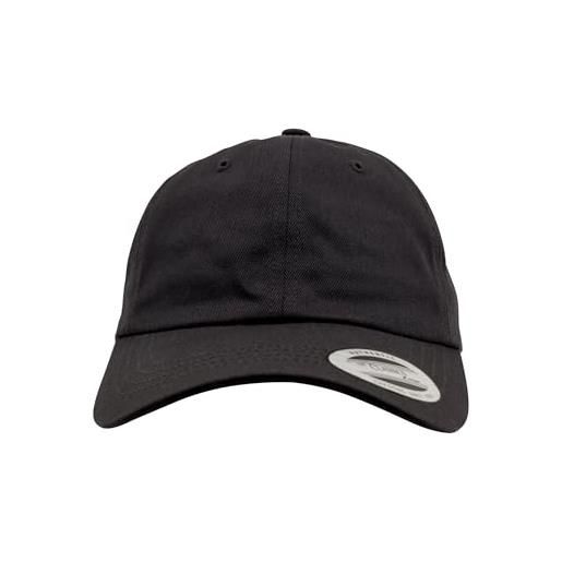 Flexfit yupoong Flexfit low profile cotton twill unisex dad hat cap für damen und herren, 6 panel baseball cap unstructured mit messingverschluss, black, one size