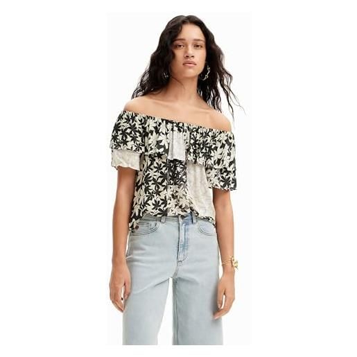 Desigual blus_anaïs blouse da donna, bianco, l
