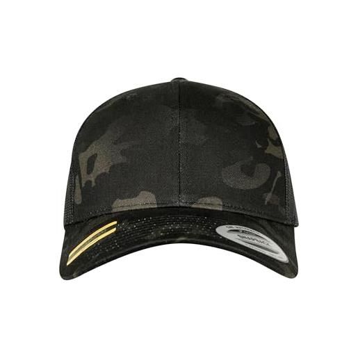 Flexfit retro trucker multicam kappe, black, one size