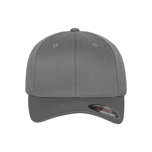 Flexfit 6277-Flexfit wooly combed, cappellino da baseball unisex - adulto, grigio (grey 6277), taglia unica