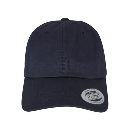 Flexfit berretto unisex a basso profilo, in twill di cotone, con visiera, regolabile, taglia unica, navy scuro, taglia unica