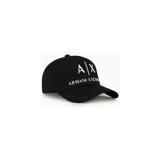 Armani Exchange corporate logo hat, berretto da baseball, 