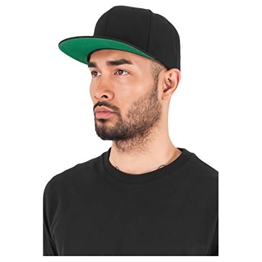 Flexfit classic snapback cappellino da baseball, nero, 3xs-xs unisex-adulto