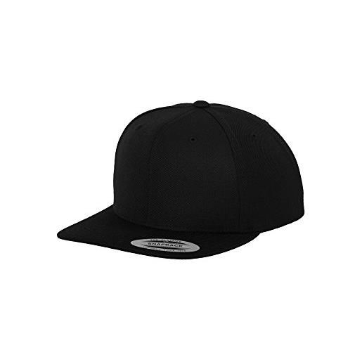 Flexfit classic snapback cap, mütze kinder, one size, farbe black