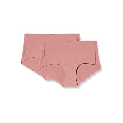 Sloggi donna zero microfibre 2.0 h short 2p, nero, s