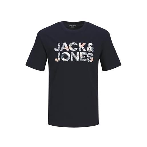JACK & JONES jack&jones junior maglietta da ragazzo jjebryan corp logo tee ss o-neck jnr, sky captain, 164