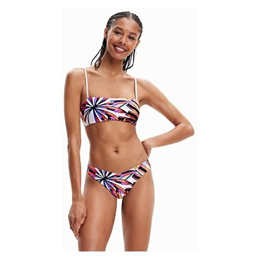 Desigual swim_playa i bikini donna, bianco, s
