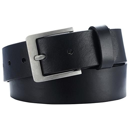 Playshoes cintura di pelle, cintura per bambini unisex - bambini e ragazzi, nero classico larghezza 30 mm, 75