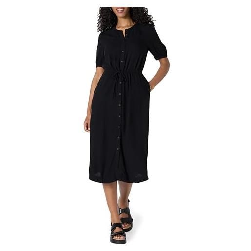 Amazon Essentials abito longuette da donna, vestibilità comoda, a mezza manica, linea ad a, rosa acceso, l