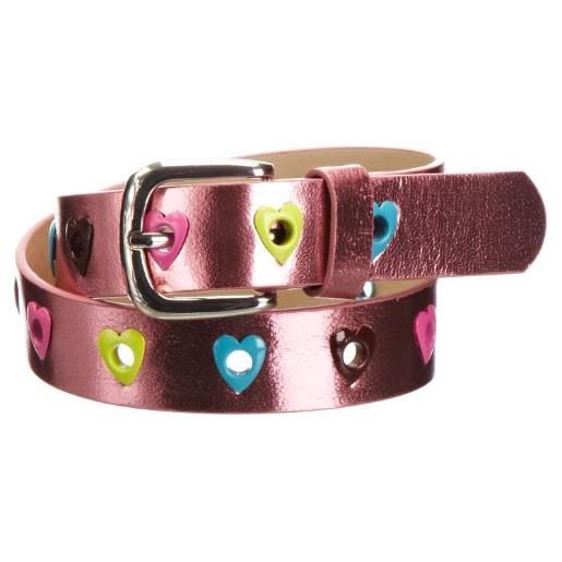 Playshoes cintura in pu, cintura per bambini unisex - bambini e ragazzi, cuori rosa, 70