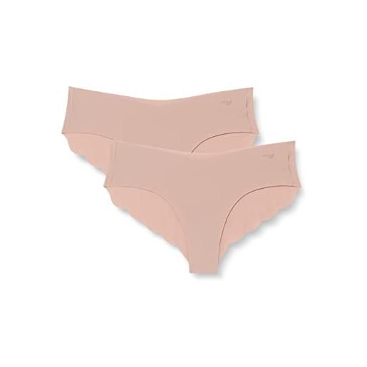 Sloggi donna zero microfibre 2.0 h hipster 2p, nero, m