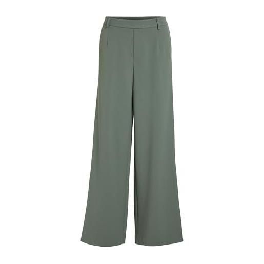 Vila vivarone hw wide pant - noos, verde duck, 50