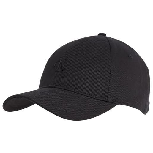 Calvin Klein 6 panel small monogram cap lv04g5002g coperchio, orange (black/black), os adulto