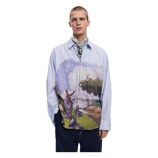 Desigual cam_artwork, 5057 azul grisaceo, l