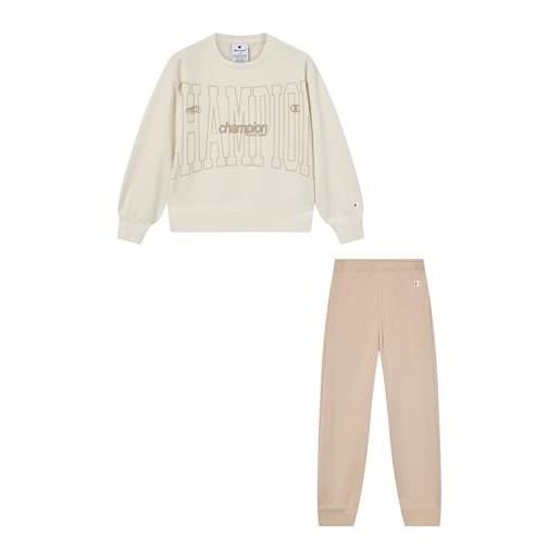 Champion legacy girls tuta, beige, s bambine e ragazze