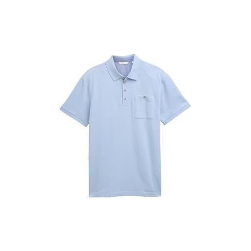 TOM TAILOR 1048096 polo, 21068-light powder blue, xs uomo