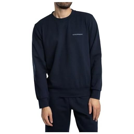 Emporio Armani hoodie sweatshirt maglia di tuta, armani blu, m uomo