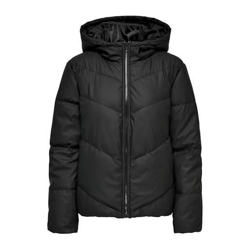 Jdy arnhem water rep-pantaloncini puffa otw noos giacchetto imbottito, nero, xs donna