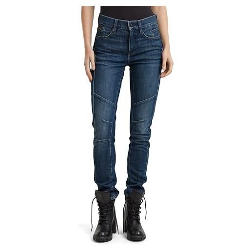 G-STAR donna ace 2.0 biker slim straight jeans, blu (worn in blizzard d25285-d761-g799), 29w / 32l