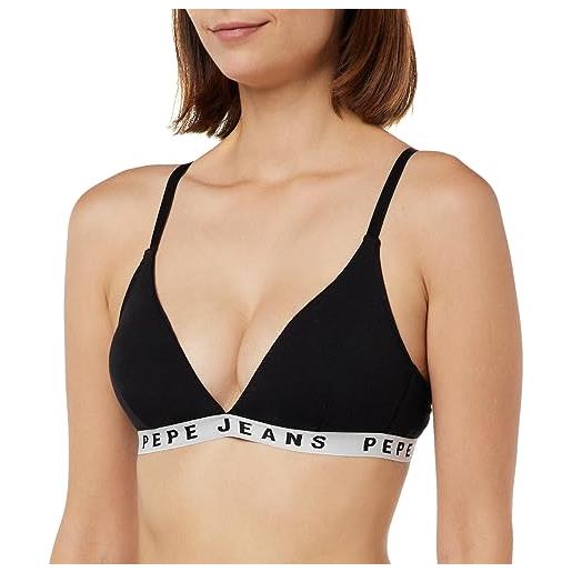 Pepe Jeans logo bra b, reggiseno donna, nero (black), l