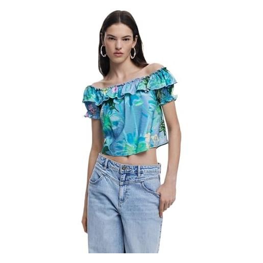 Desigual blus_selene, 4001 green water, m