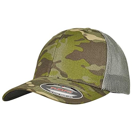 Flexfit berretto da baseball unisex multicam trucker mesh cap tropical, taglia unica