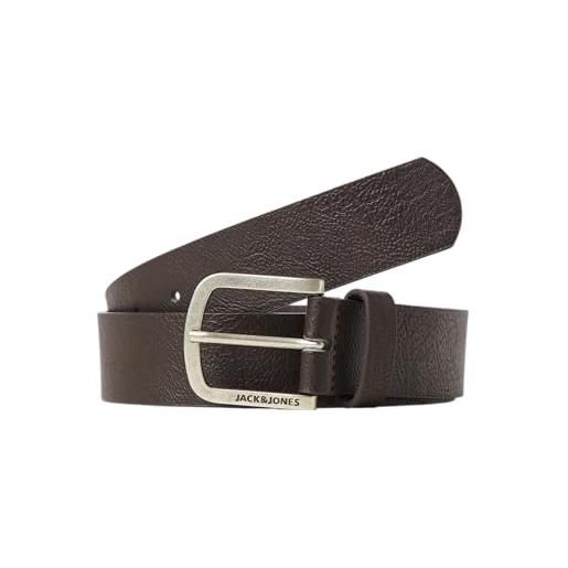 JACK & JONES jacharry belt noos, cintura uomo, nero (black detail: jones), 9 (taglia produttore: 105)