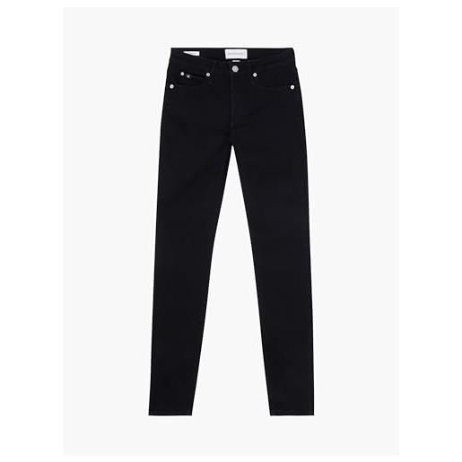 Calvin Klein donna jeans mid rise skinny fit, nero (denim black), 29w/30l