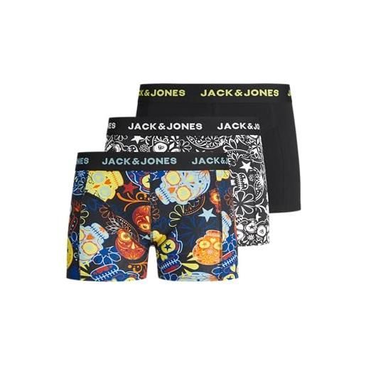 Jack & jones boy - pantaloncini da bambino, confezione da 3, nero, 152
