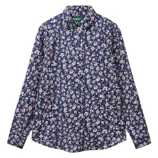 United Colors of Benetton camicia 5q6sdq0ay, multicolor, m donna