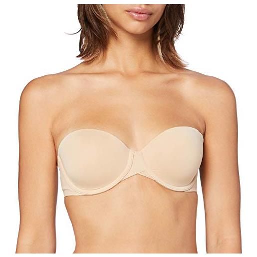 Calvin Klein donna reggiseno senza spalline light lined strapless con ferretto, beige (bare), 3a