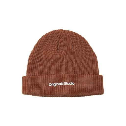 JACK & JONES jacvesterbro-berretto noos beanie, marrone brandy, taglia unica uomo