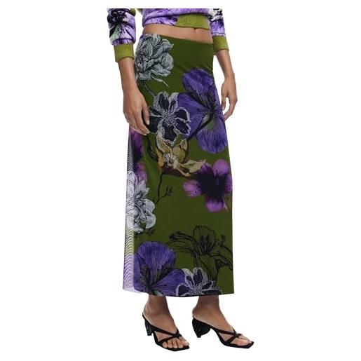 Desigual gonna lunga donna verde