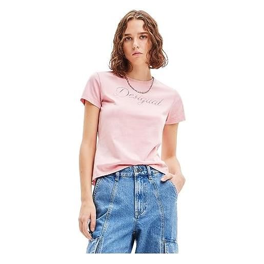 Desigual maglietta da donna ts_maya, colore: rosso, xs