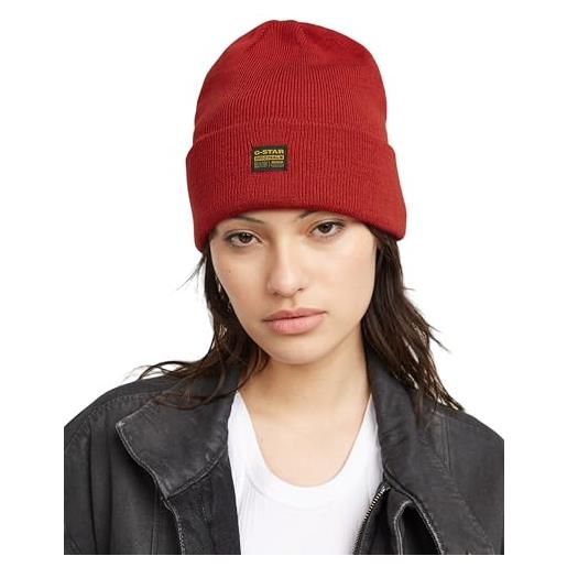 G-STAR effo long beanie berretto, rosso (baron d16624-c754-1828), taglia unica uomo