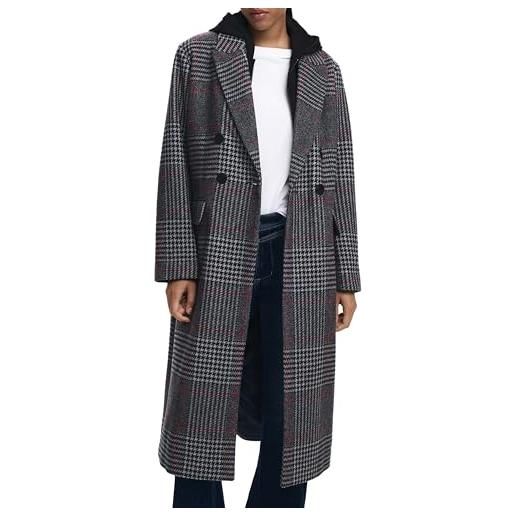 Desigual coat_capucha_check, 2007 middle gray, m