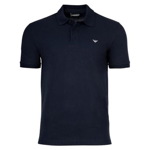Emporio armani essential polo beachwear uomo, armani blu, l