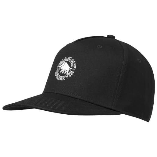 Mammut garantie cap cappellino da baseball, nero/bianco, l/xl unisex-adulto