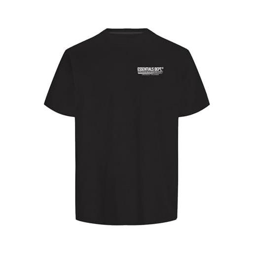 JACK & JONES jjolive tee ss crew neck t-shirt, nero/stampa: scansione, s uomo
