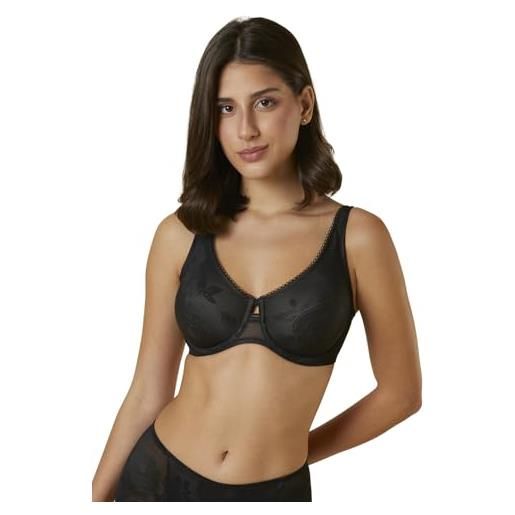 Triumph donna wild rose sensation w01, minimizer bra, black, 2e