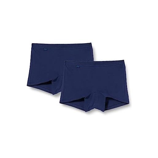 Sloggi donna basic h short 2p, true navy, 42