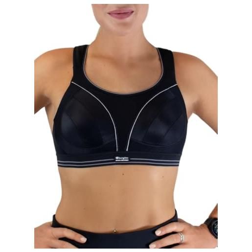 Champion shock absorber s5044 - ultimate run bra, reggiseno sportivo donna, nero, 5b