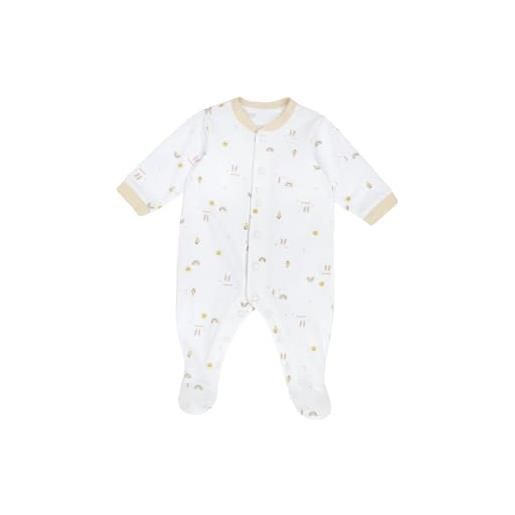 Chicco, tutina neonato e neonata, in morbido e leggero cotone, con comoda apertura frontale ed entrogamba, ideale per primavera e autunno, designed in italy, abbigliamento neonato e neonata 0-24 mesi
