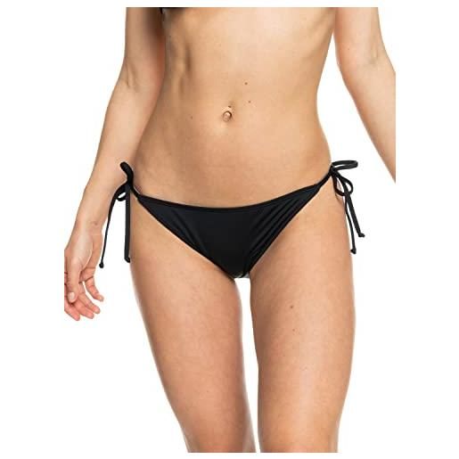 Roxy beach classics-tie side bikini bottoms for young women mutande, antracite, s donna