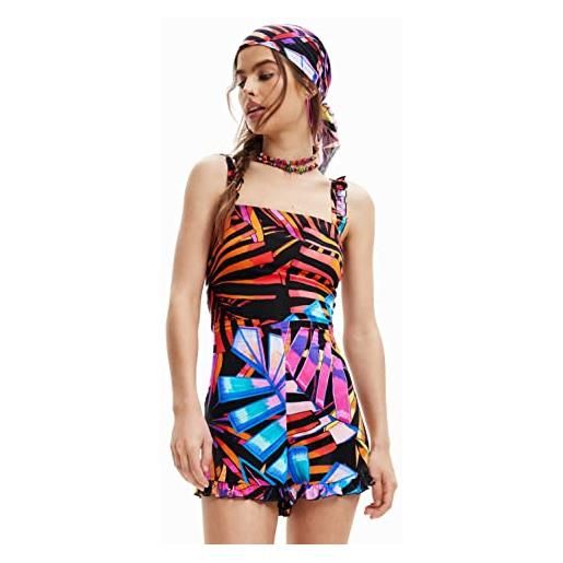 Desigual jumpsuit_encinitas 2000 set bikini, nero, xl donna
