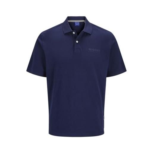JACK & JONES jorfrederiksberg polo ss noos, ocean cavern, m uomo