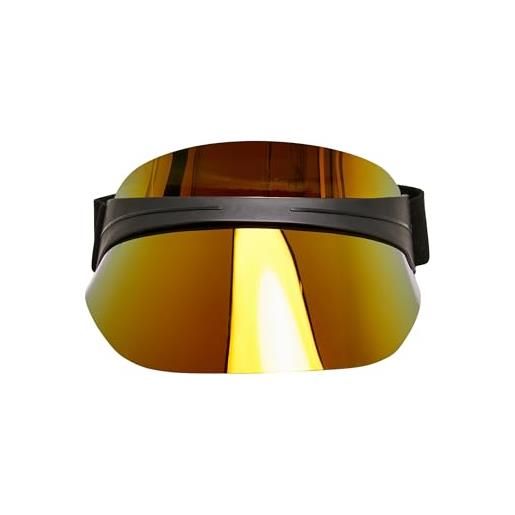 Urban classics cappello con visiera donna / uomo, visiera specchiata da spiaggia, protegge dai raggi solari, chiusura regolabile banda elastica